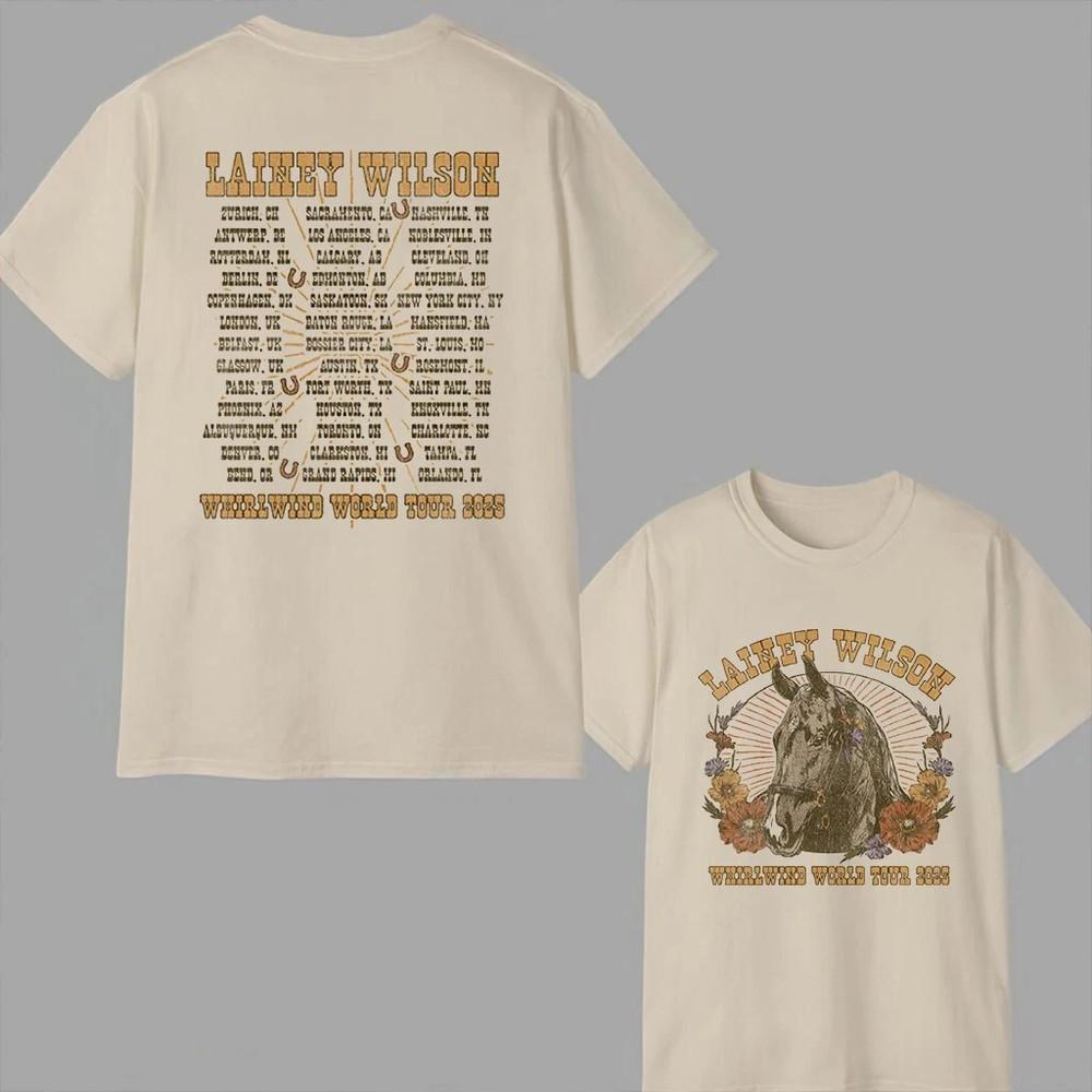 

2025 Lainey Wilson Whirlwind World Tour Shirt, Country Music, Lainey Fan Gift. XL