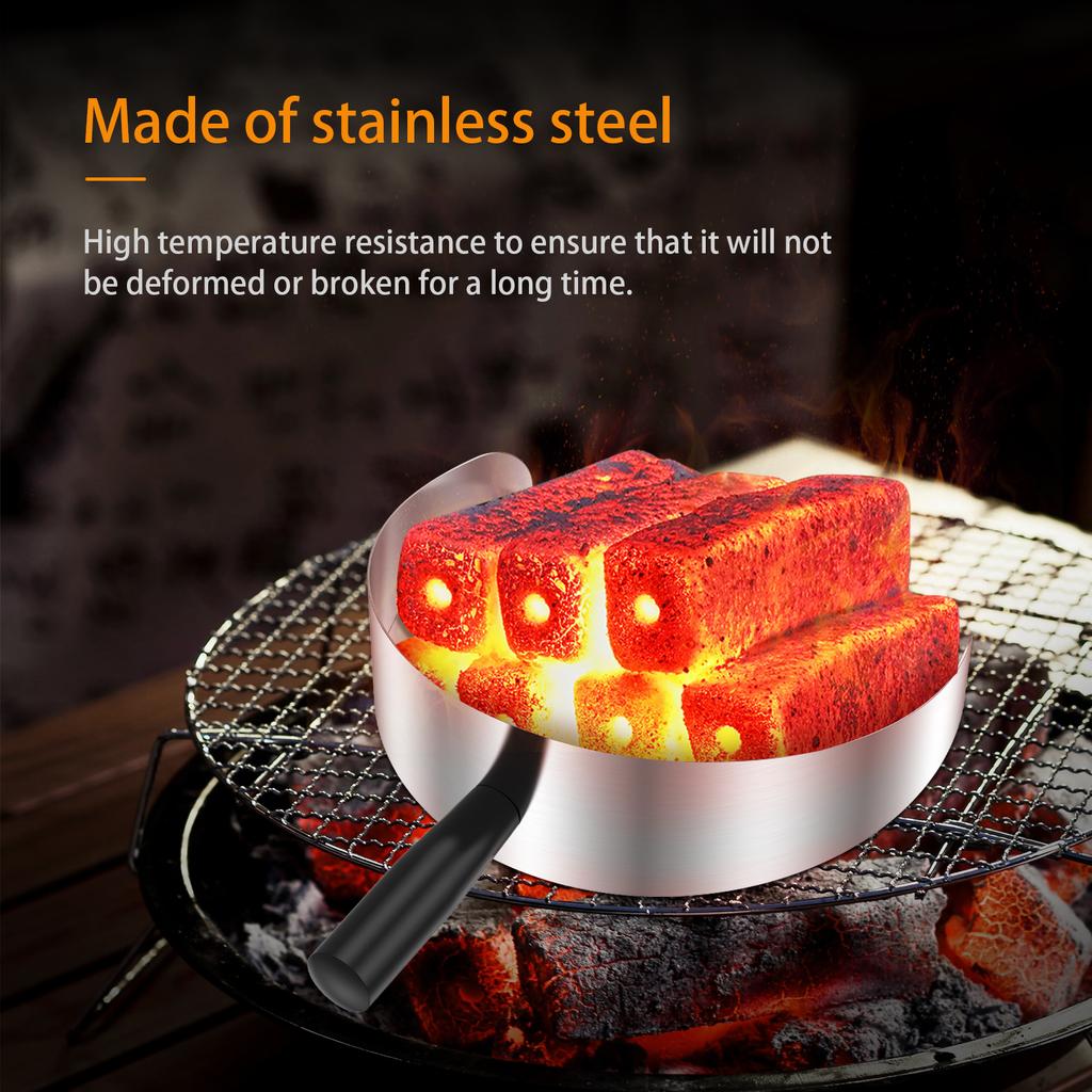 Handheld Kebab Doner Shove Rotisserie Catch Pan Meat Catcher Stainless Steel Rotisserie Meat Shovel Non-Stick Pans for Barbecue