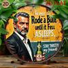 Round Retro Tin Sign Metal Wall Art 20x20cm for Living Room Balcony Home Decor