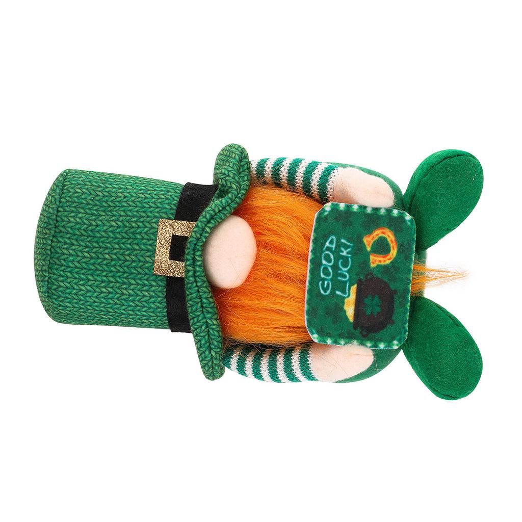 StPatrick's Day Gnomes Irish Leprechaun Tomtes Plushes Handmade March Nisse Elf Dwarf Farmhouse Tiered Tray Ornaments
