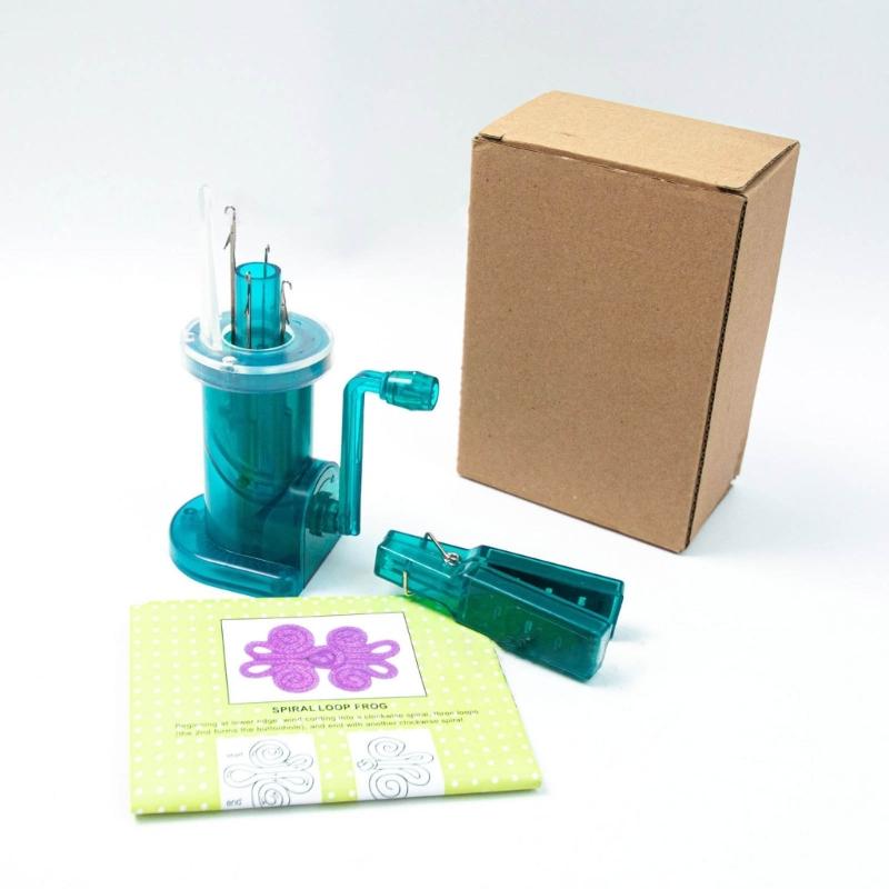 DIY Household Hand Spool Knitter, Mini Sewing Knitting Machine Hand-Operated Knitting Machine Craft Bracelet Weave Tool