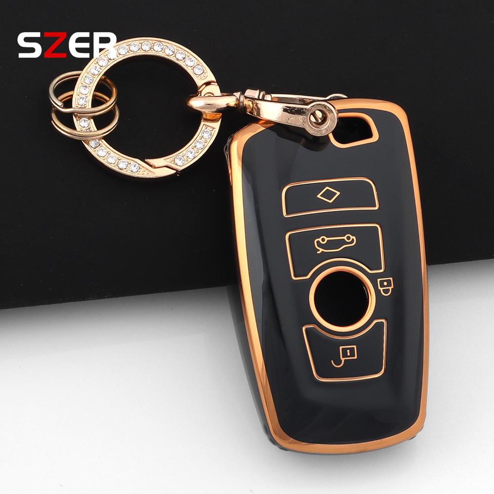 Tpu Car Key Case Cover Protector Shell Fob For Bmw 1 3 5 7 Series X1 X3 X4 X5 F10 F15 F16 F20 F30 F18 F25 M3 M4 E34 Keychain