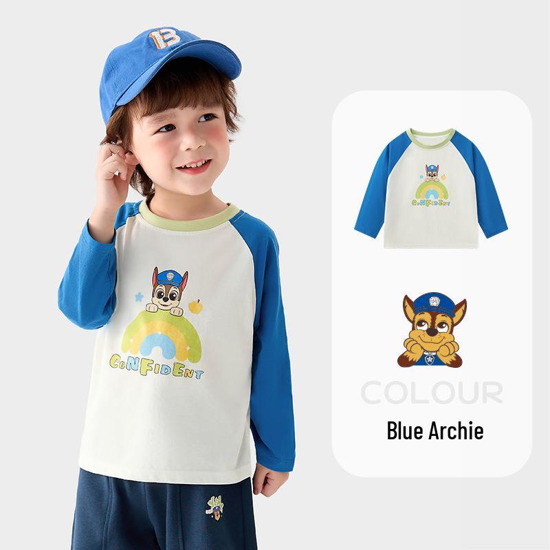 Дитяча футболка з довгим рукавом та круглим вирізом PAW Patrol для хлопчиків та дівчаток - Весна/Осінь Нове надходження