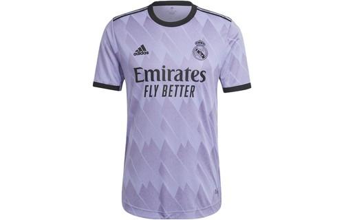adidas Real Madrid Away Player Version Short Sleeve Sports T-Shirt L фиолетовый