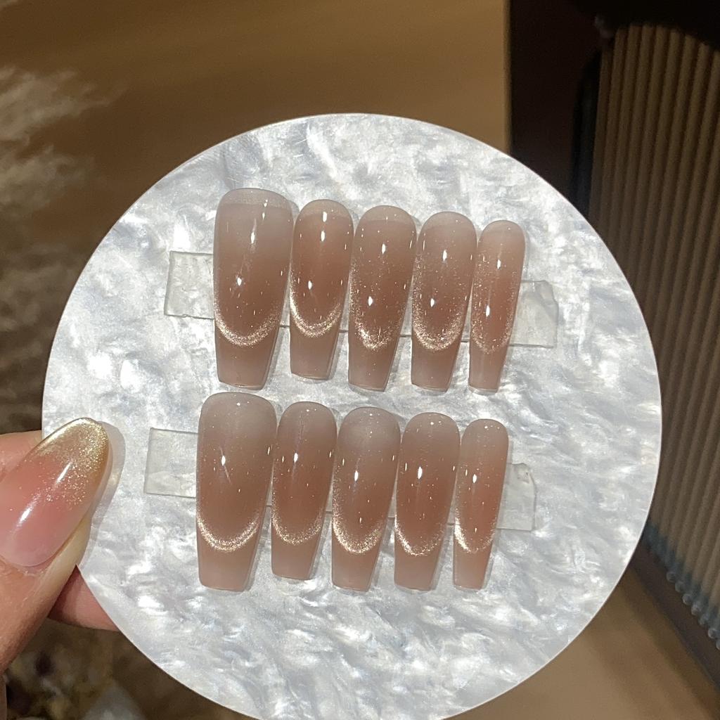 Handmade Daily Versatile Simple Style Ice-transparent Smile Cat Eye Yuedong Removable Wearable Armor
