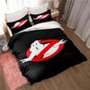 Cartoon Ghostbusters dekbedovertrek en kussensloop beddengoedset voor volwassenen, jongens en meisjes, slaapkamerdecoratie, kindercadeau, eenpersoons- en tweepersoonsformaat.