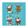 Christmas stickers for foreign trade hot static window glass stickers door stickers double-sided window stickers