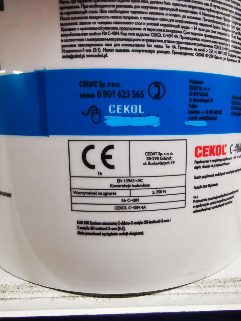 Joint Compound for Tape-Free Plasterboard Jointing