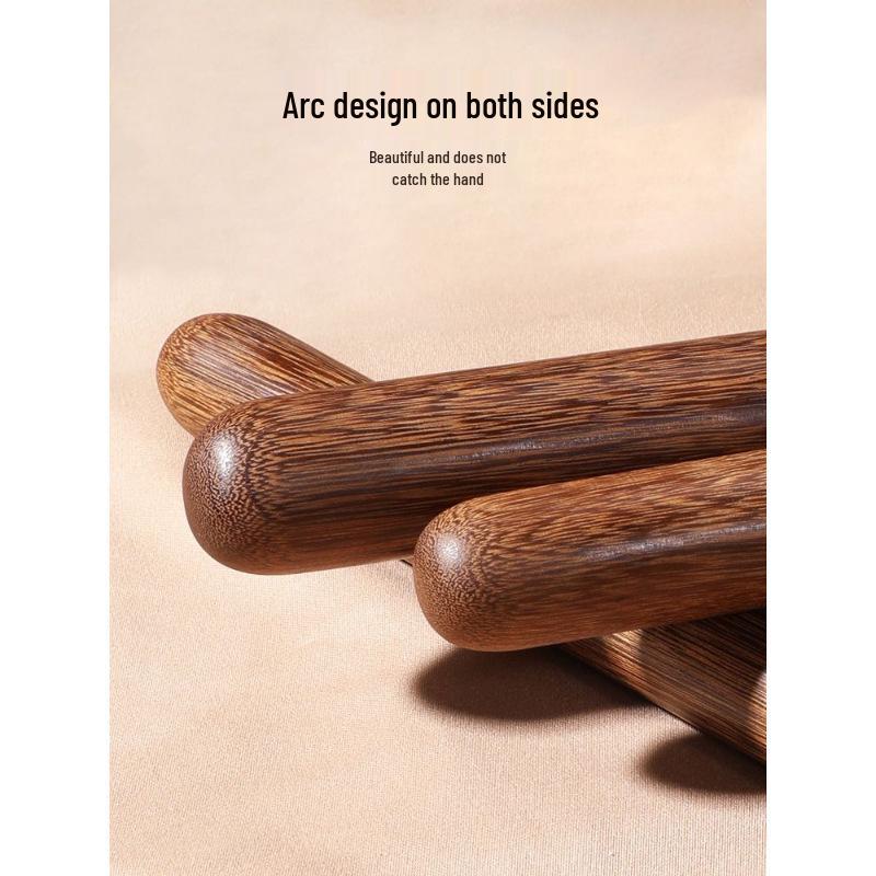 Solid Wood Rolling Pin for Dough, Dumplings & Baking - Round Head Design