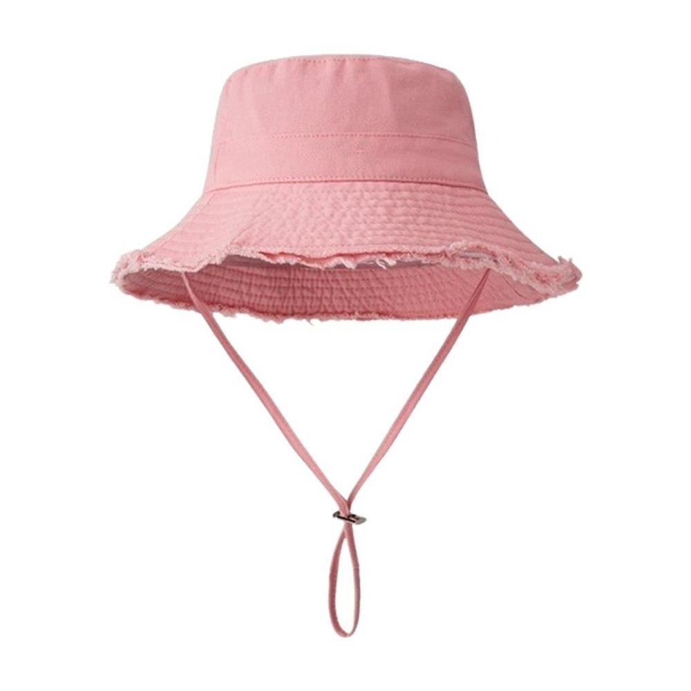 Hyun-Ah Style Bucket Hat Adjustable Hiking Hat Fashionable Fisherman Cap  Four Seasons