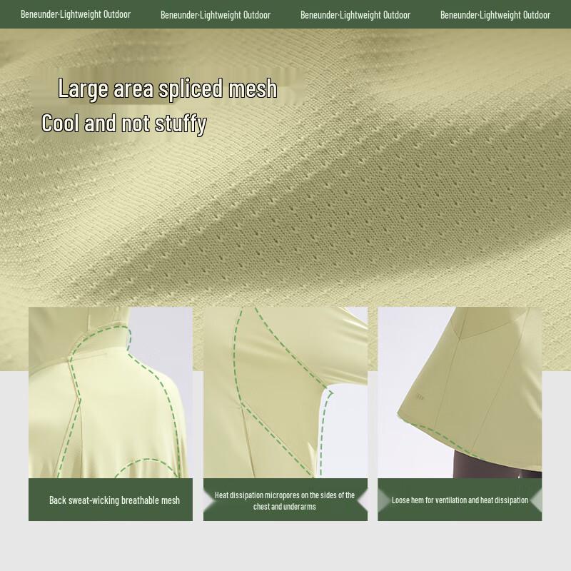 Beneunder AL90124 Women's Full-Hand Hooded Sun Protection Jacket