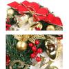 Couronne de Noël 11 Pouces Guirlande Artificielle pour Porte d'Entrée Décorations de Noël