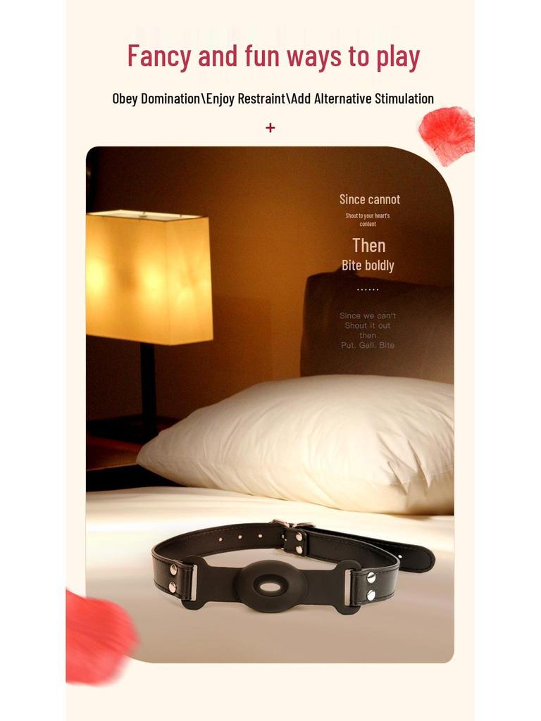 Silicone Ball Gag Mouth Opener for Couples - Adult BDSM Toy