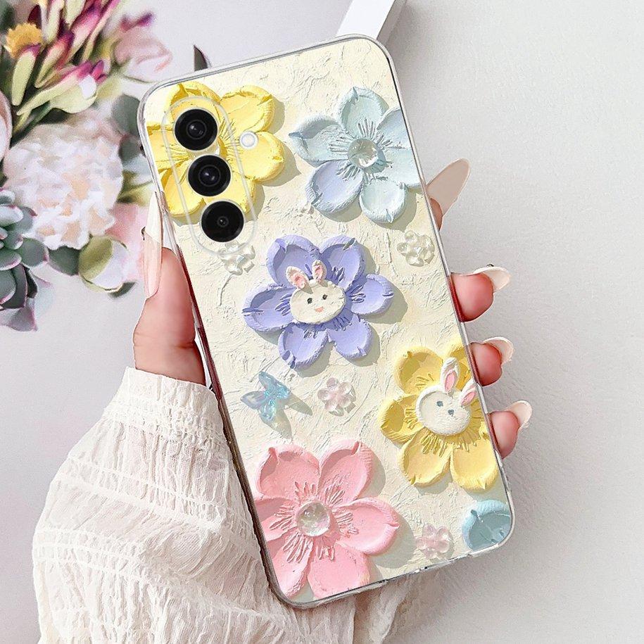 For Samsung Galaxy A56 5G Case SM-A566B Cover New Fashion Flower Butterfly Soft Silicone Phone Case For Galaxy A26 A36 5G Fundas