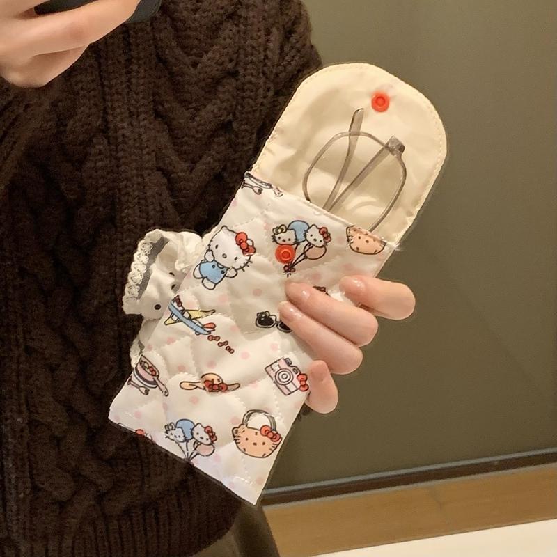 

Adorable Miffy Rabbit Glasses Storage Pouch Cotton Sunglasses Bag Outdoor Adorable Kitty Rabbit Sunglasses Protective Cover Gifts
