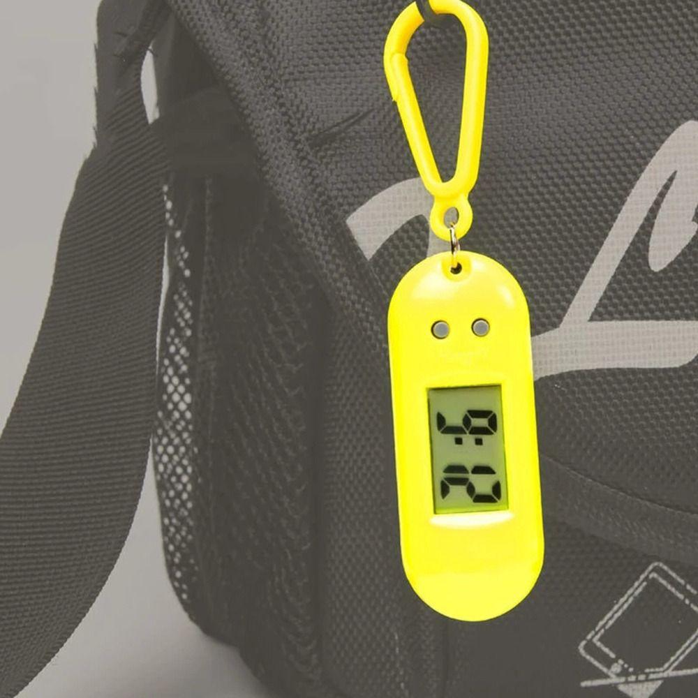 Digital Electronic Clock Backpack Time Display Clock Hanging Keychain Pocket Watch Table