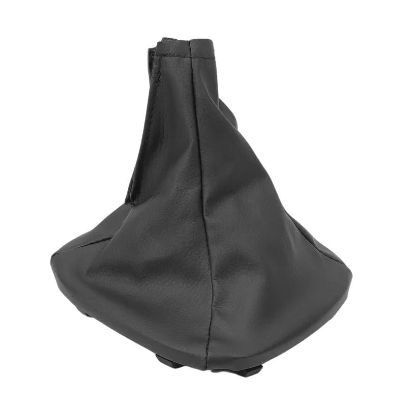 

Car Leather Black Gear Lever Set Compatible with Fiat Panda 2012-onwards (3rd generation)