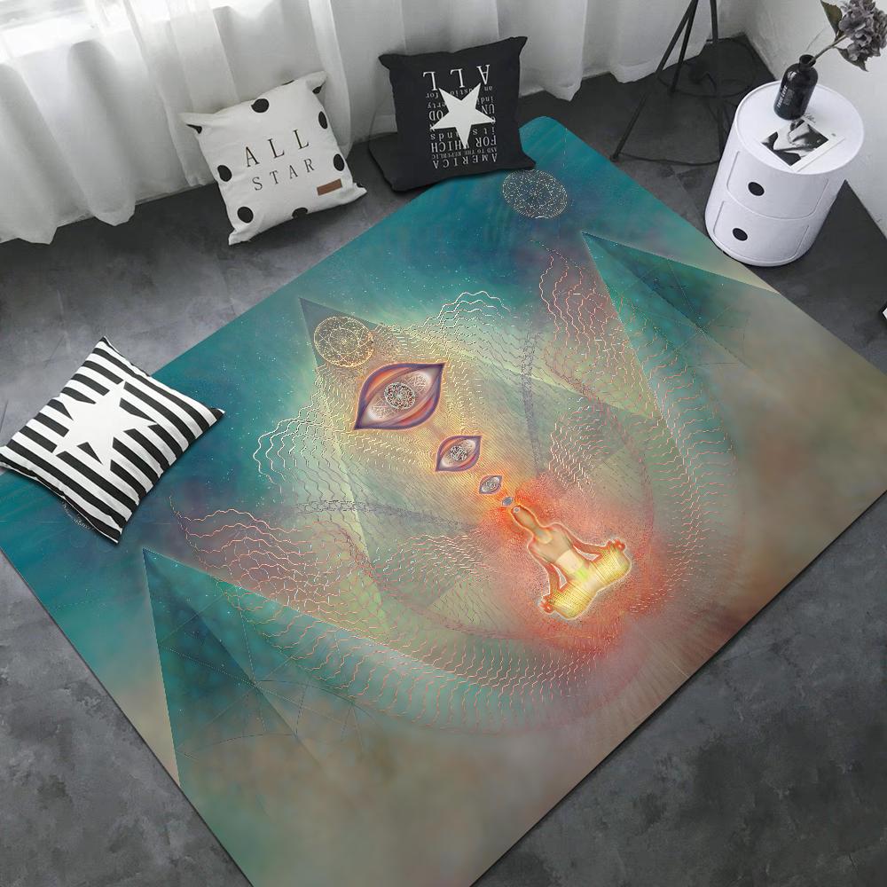 Rainbow 7 Chakra Mandala Bohemia Yoga Door Mat Washable Non-Slip Living Room Sofa Chairs Area Mat Kitchen Welcome Doormat