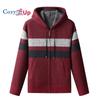 Cozy Up Men's Knitwear with Plush Thickened Zipper Hooded Jacket Loose Casual Cardigan