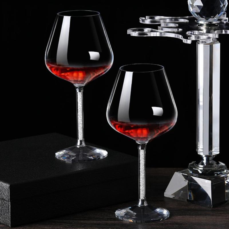 2pcs Light Luxury High-end Crystal Cup Red Wine Glass Set Tall Glass Party Wine Glass Glasses DrinkingGlasses for ChampagneFlute