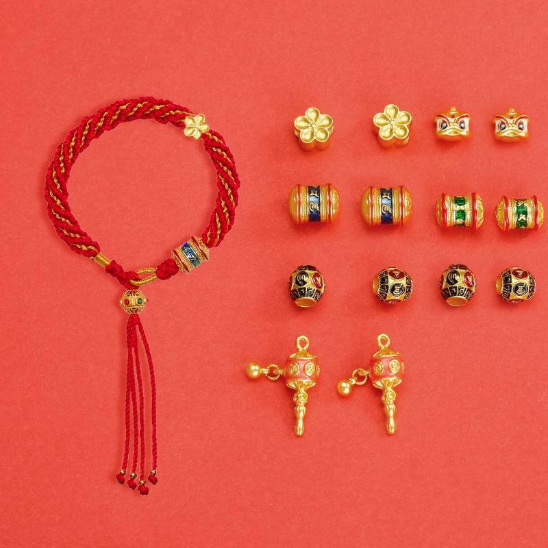 5Pcs Matte Gold Color Brass Special Vintage Style Nepalese Beads Bracelets Spacer Beads Jewelry Making Supplies Diy Accessories