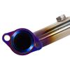 GY6 Stainless Steel Burnt Blue Exhaust Pipe, 51MM Diameter, Thickened Front Section for Motorcycle Modification
