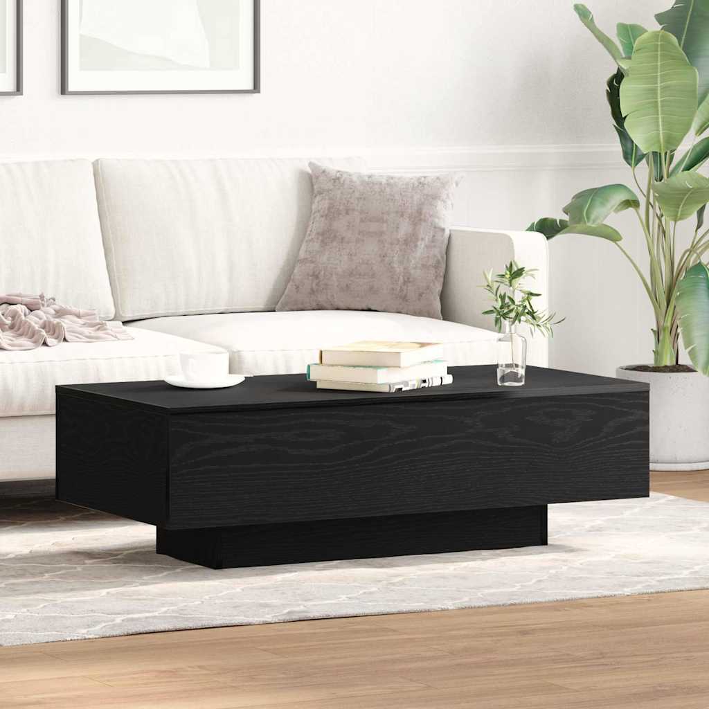 Coffee Table Black Oak Effect 100 x 49.5 x 31 cm