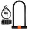 Bike U Lock with Anti Theft Steel Cable Bike Lock Mounting Bracket for Road Bike Mountain Bike Electric Bike Folding