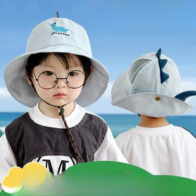 Baby Hat Summer Boys' New Sun Visor Mesh Fisherman Hat Sun Hat Sun Protection Hat Large Brim Shawl Hat
