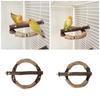 Natural Wood Bird Standing Perch Cage Screw Playstand Grinding Perch Birdcage Accessories Cage Entertainment Chewing Toy