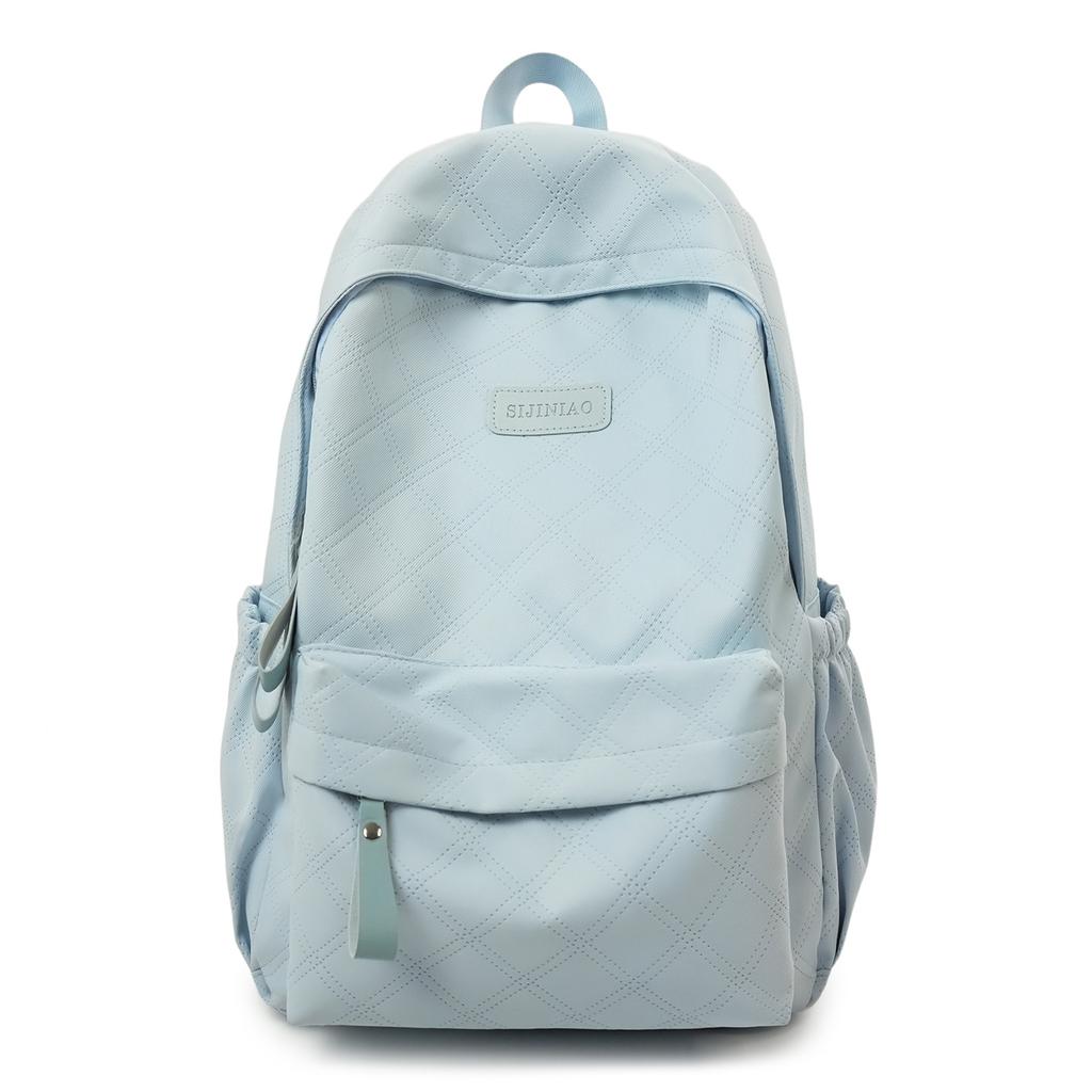 Schoolbag Japanese New Solid Color Small Fresh Junior High School Student College Backpack Campus Niche Schoolbag Women's Simple Backpack
