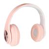 Bluetooth Headset Noise Reduction Foldable Over Ear Wireless Headphone with Colorful Light for Phone Laptop