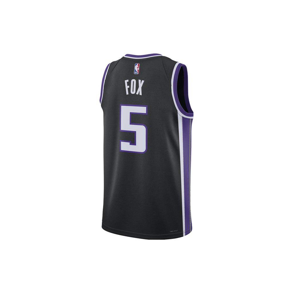 New Nike De'Aaron Fox Sacramento Kings 2023/24 Icon Edition Nike Dri FIT Nba Swingman Jersey DX8621-010