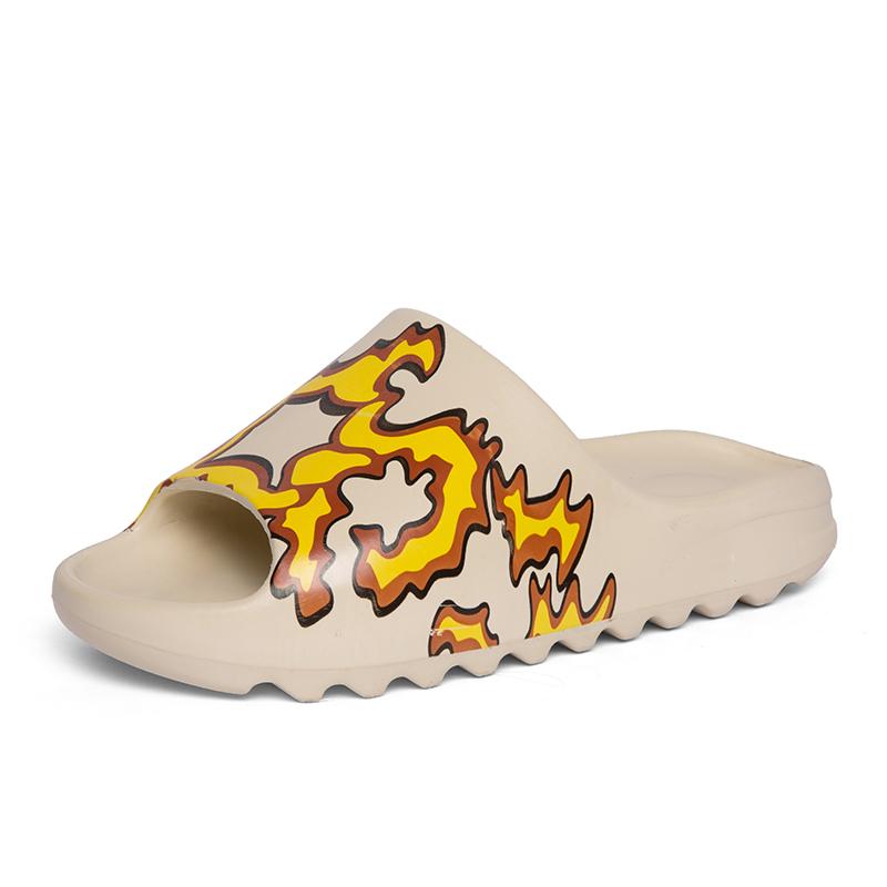 Modne unisex grube podeszwy projektant Kanye kobiety 2024 lato moda kobieta biegacz ogród męskie slajdy casualowe kapcie plażowe sandały buty