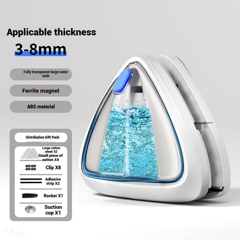 1pc Double-sided Water Storage Glass Wipers Housekeeping Double-layer Glass Wipers Household High-rise Magnetic Glass Wipers
