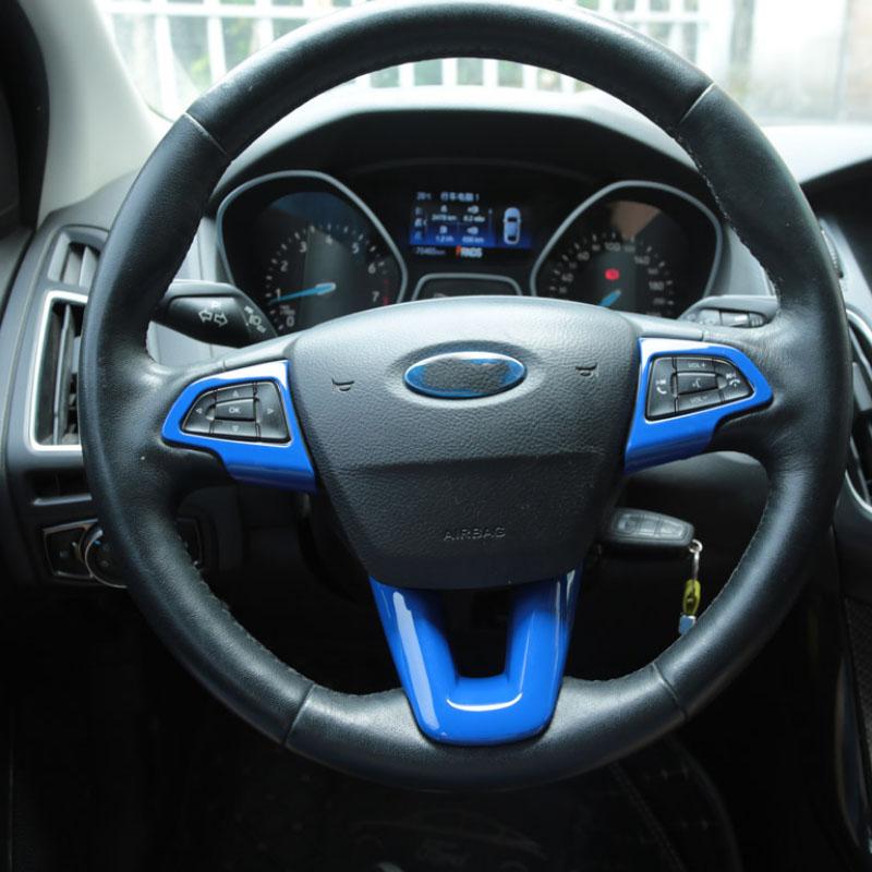 

моя хорошая машина ABS рулевое колесо защита блестки отделка наклейка автомобиль наклейки Focus 4 MK4 2014 2015 2016 автомобиль синий