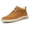 Fashion Hot Sale Brand Men Sneakers Fashion Casual Leather Ankle Boots Male Handmade Leather Sport Shoe Antiskid Lace-Up High Top Boot