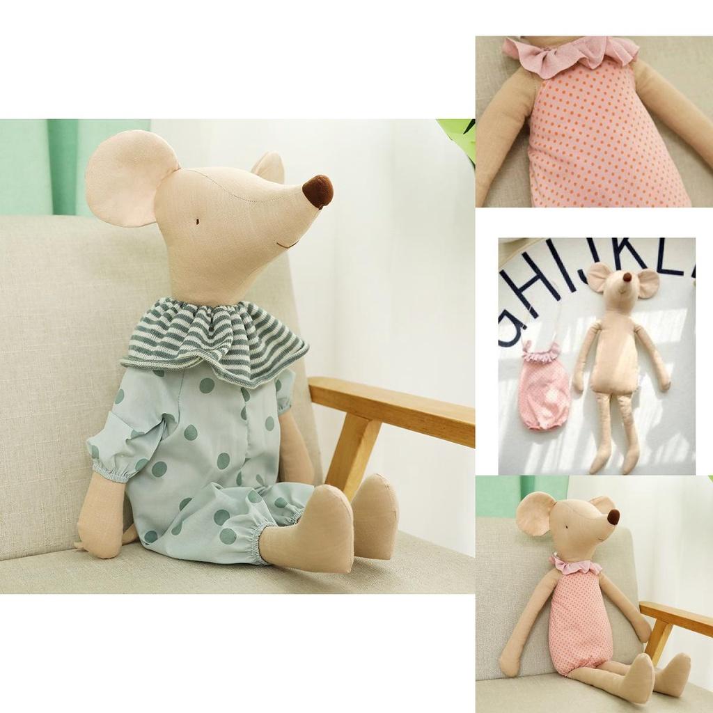 Xinlai Direct Sale Ins Dressing Couple Plush Toy Cute Belly Mouse Doll Girly Mouse Doll