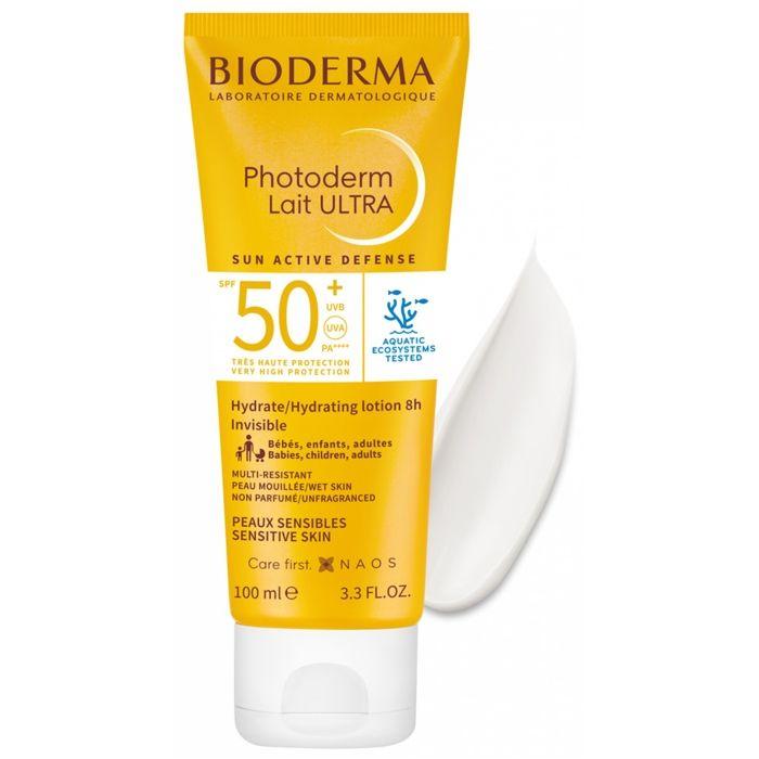 Lait Solaire - Bioderma - Photoderm - SPF50+ - 100ml - Peaux Sensibles