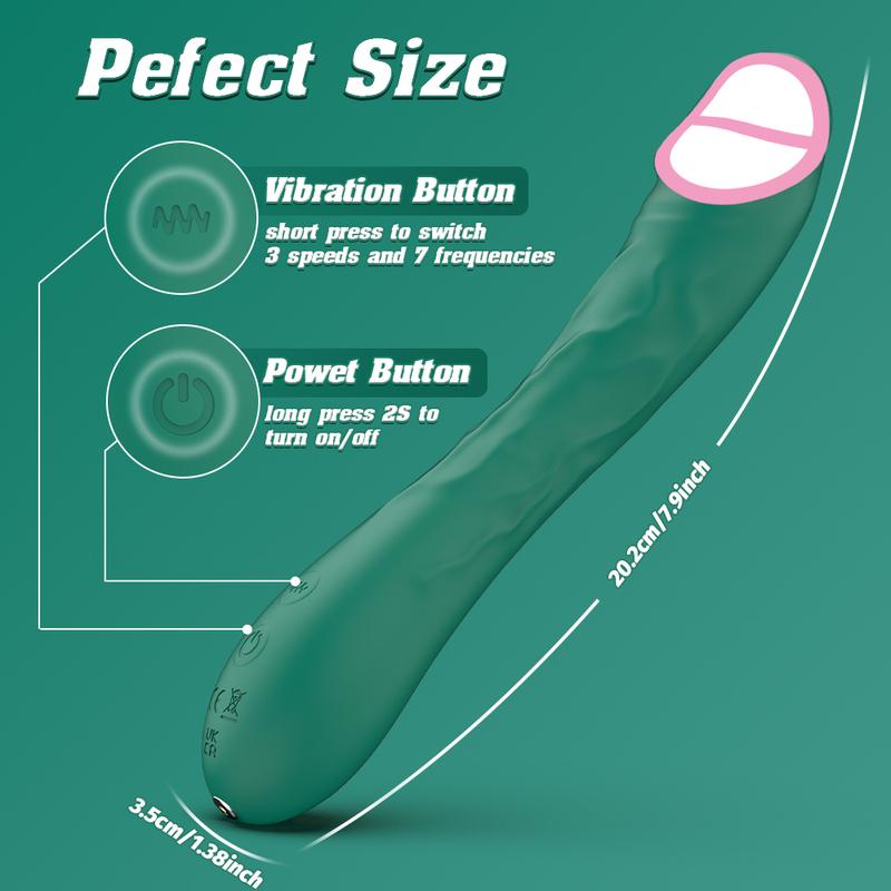 Vibrator Vibrating for Vagina Stimulation Silicone Rechargeable G Spot Dildo Vibrator Massage 7 Vibration Patterns Sex Toy Women