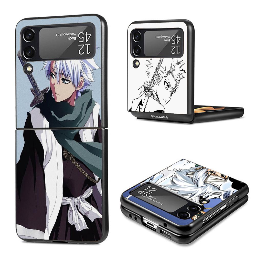 Bleach Hitsugaya Toushirou Phone Case For Samsung Galaxy Z Flip7 Flip6 5G Flip5 Flip4 Flip3 ZFlip 7 6 3 4 5 Shockproof Back Cove