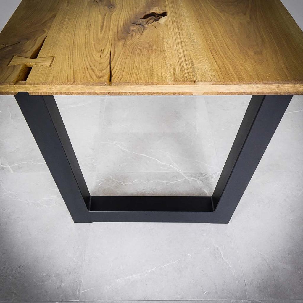 WIDE TRAPEZOID leg 82x71 BLACK