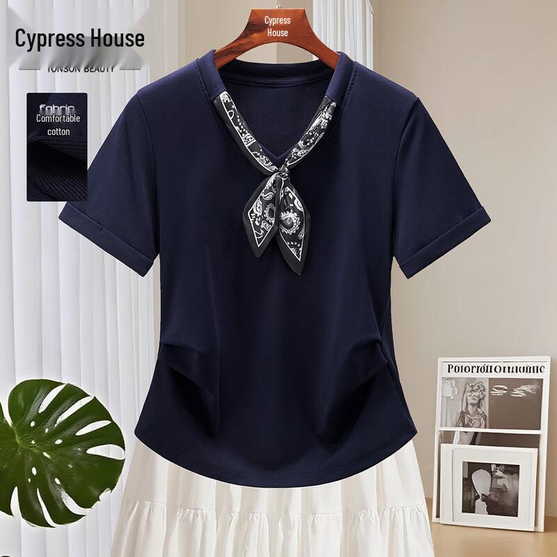 Silbosh Women s V-Neck Slim Fit T-Shirt L