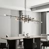 Nordic Light Luxury Restaurante Chandelier Personality Geometric Bar Pendant Light Stainless Steel Kitchen Lsland Hanging Lamp