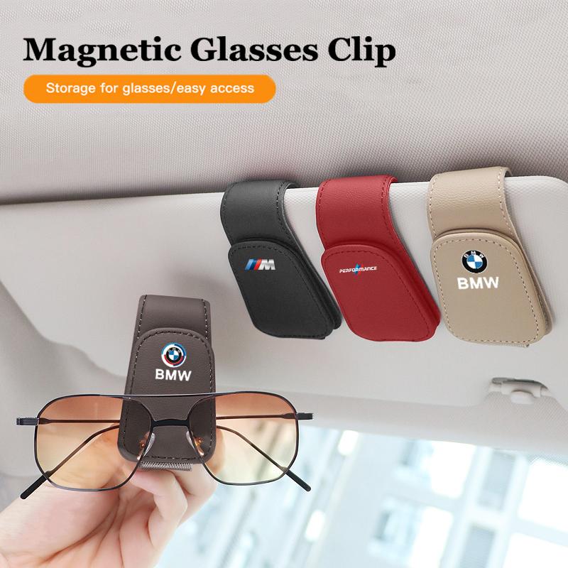 NTSM5 1Pcs Motorcycle Sticker/Car Sun Visor Sunglasses Clip Universal Ticket Card Clamp For BMW G80 G06 G07 G42 G14 G15 G16 F82 F20 X5