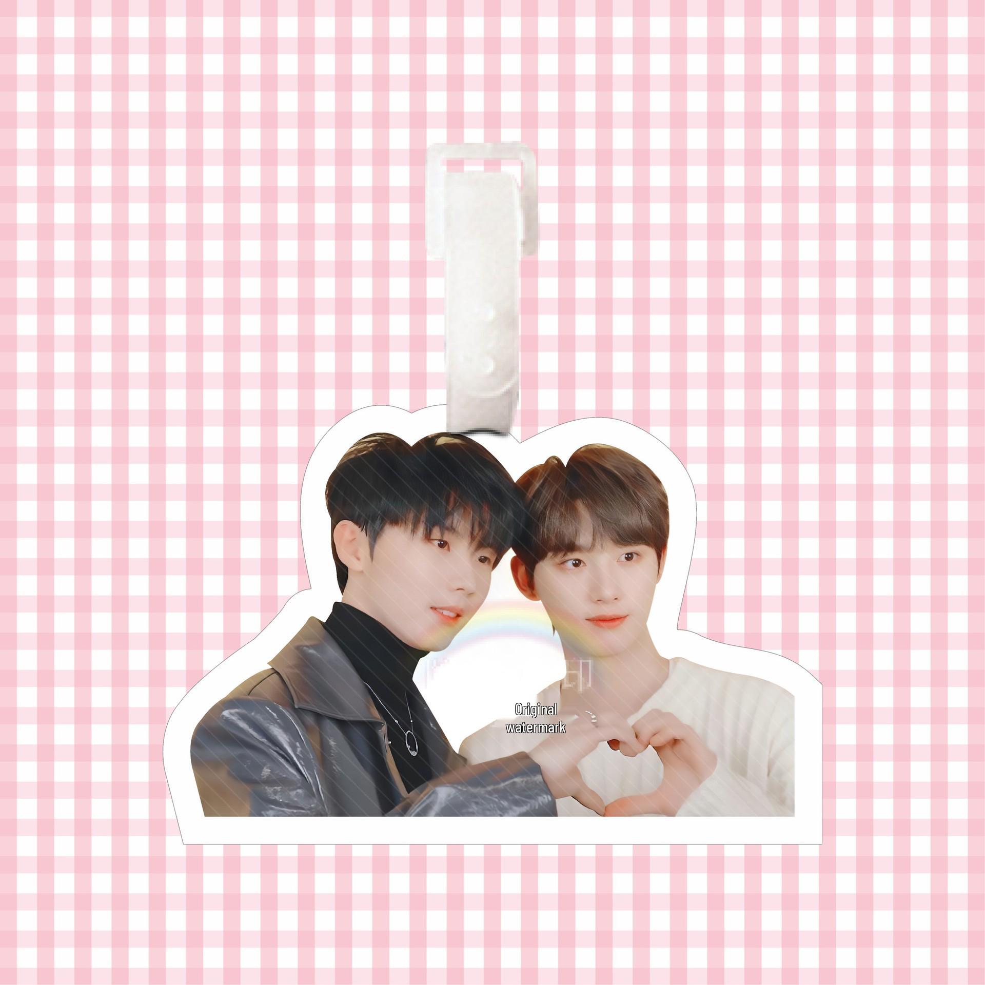 QiXinCP Teens in Times Group Luggage Tag & Backpack Pendant - Ma Jiaqi & Ding Chengxin TNT Keychain