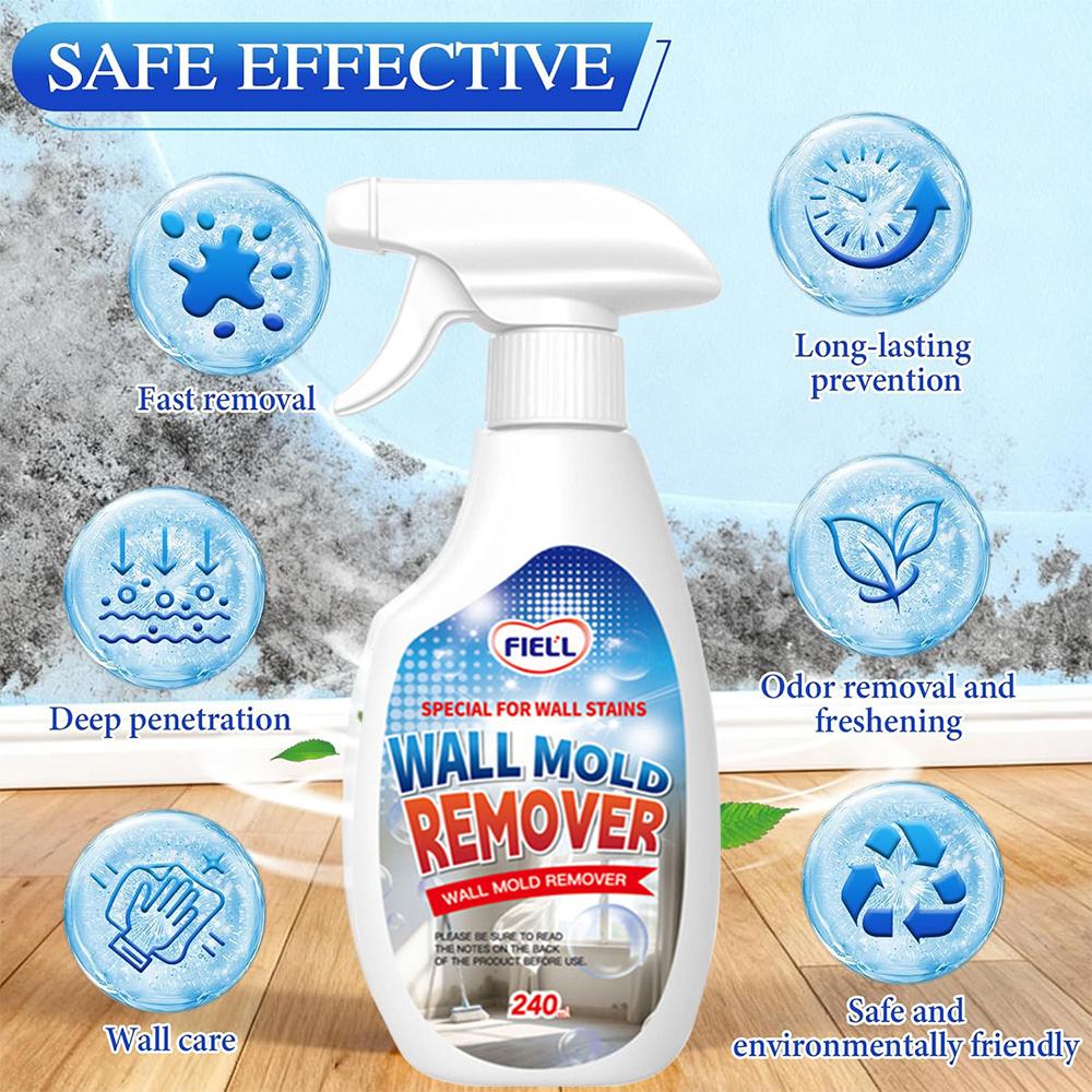Wall Cleaner Spray Highly Effective Spray Cleaning Solution Dirt Dust Stain Remover for Wood Tile Fabric Bathrooms Kitchens