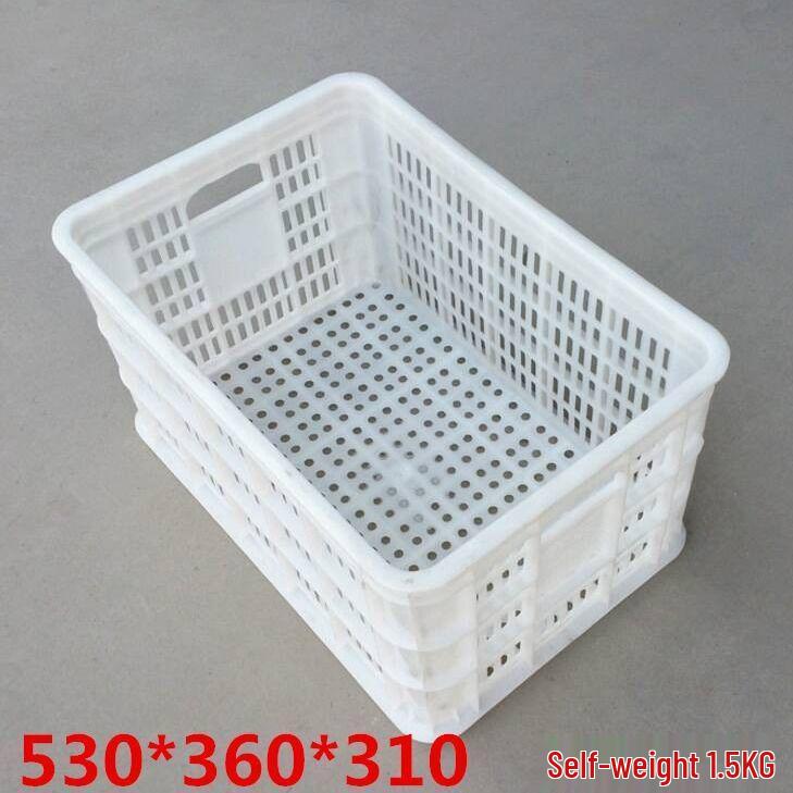 Durable Plastic Square Storage Crate for Vegetables & Fruits