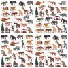 Prähistorische Tierfiguren PVC Statisches Modellset Mit Authentischem Design Für Bildungs- Und Hobbygebrauch