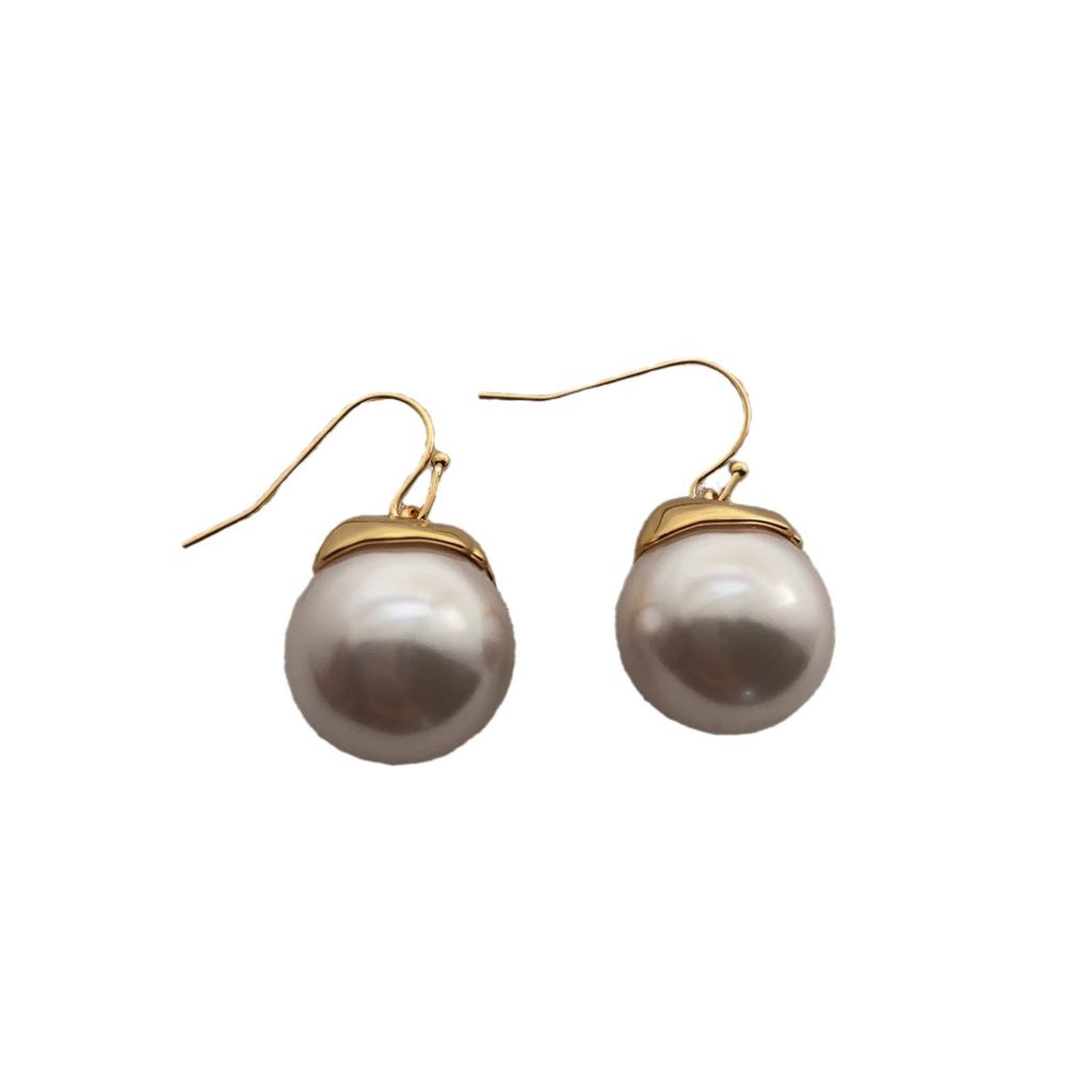 Anti-Sensitive Earneedle Design Earrings, Artificial Pearls, Simple Personality Temperament, Ear Hooks, Advanced Versatile Earrings